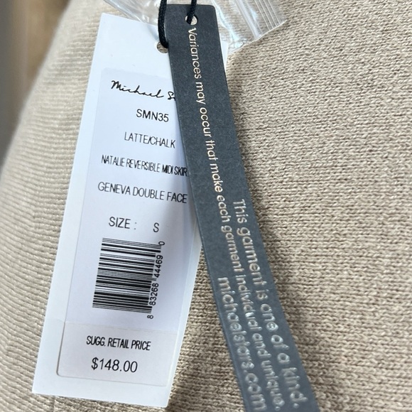 Michael Stars Natalie Reversible Knit Midi High Rise Stretchy Sweater Skirt - Picture 4 of 7